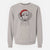 Santa Henry the White Standard Poodle - Unisex Pigment Dyed Crew Sweatshirt