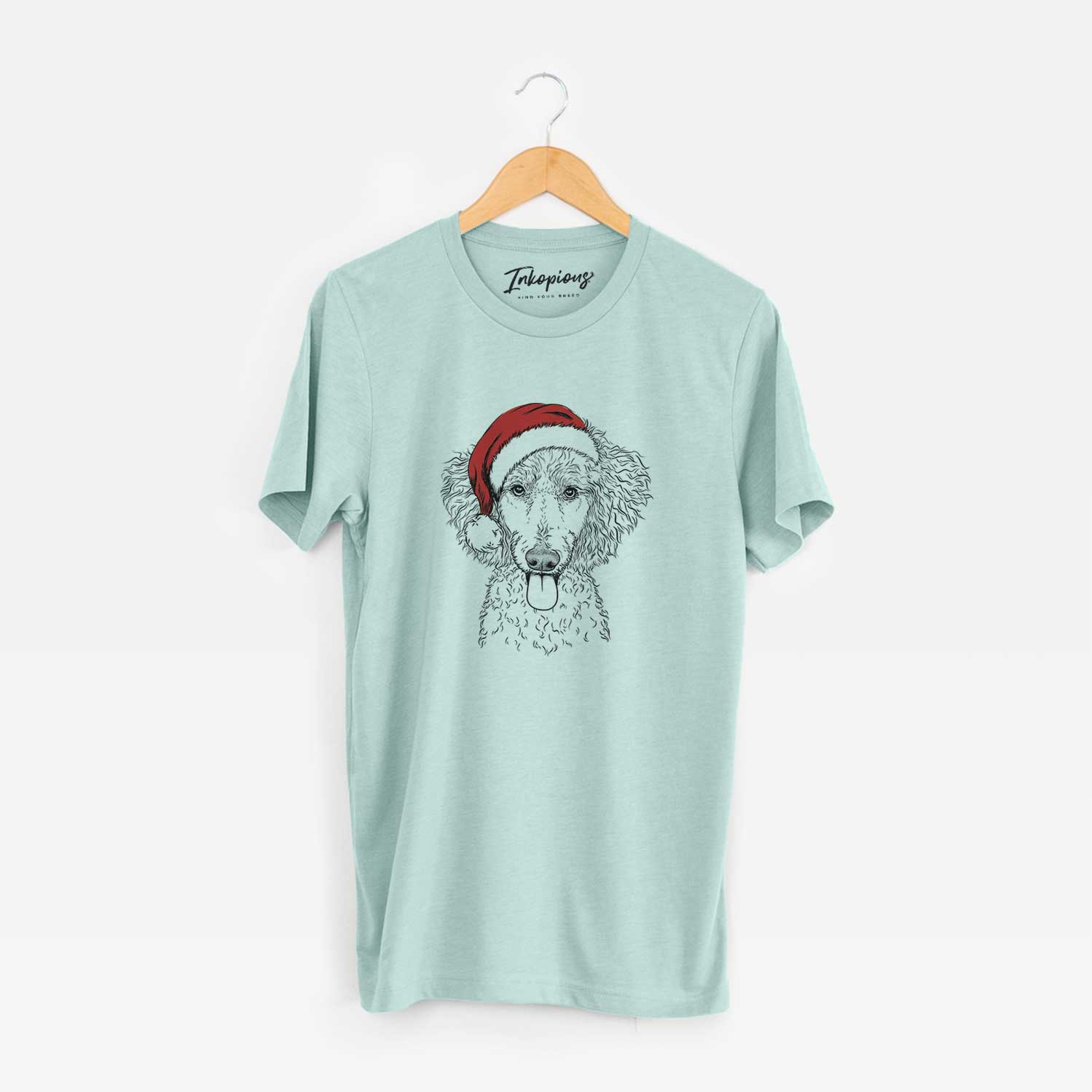 Santa Henry the White Standard Poodle - Unisex Crewneck