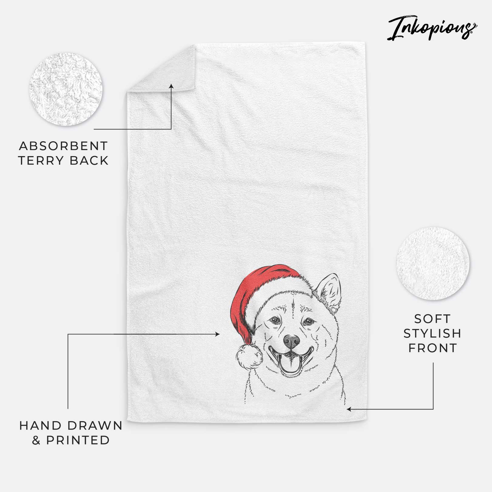 Hiro the Shiba Inu Decorative Hand Towel