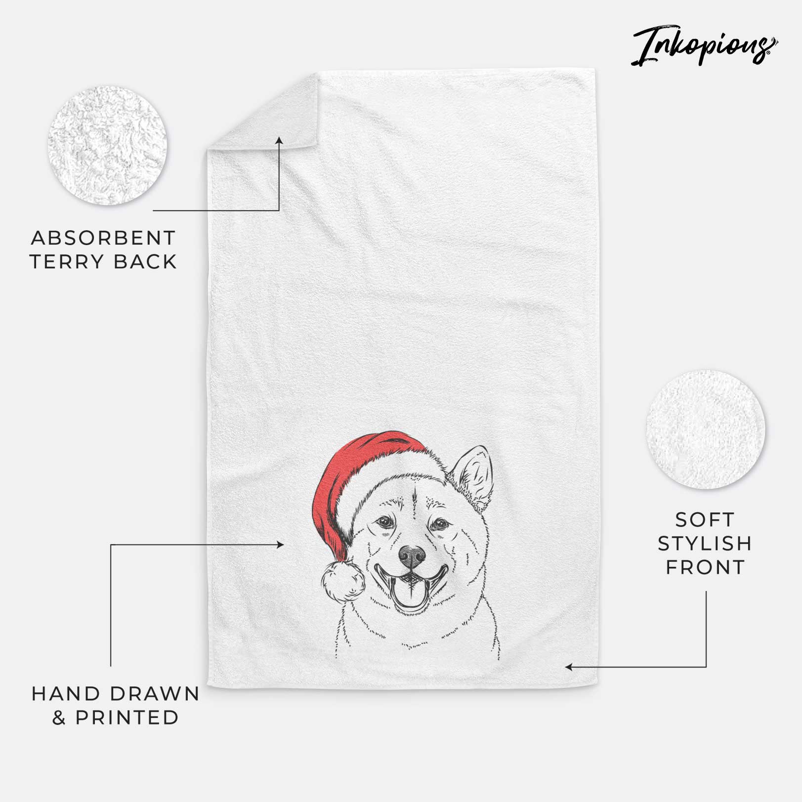 Hiro the Shiba Inu Decorative Hand Towel