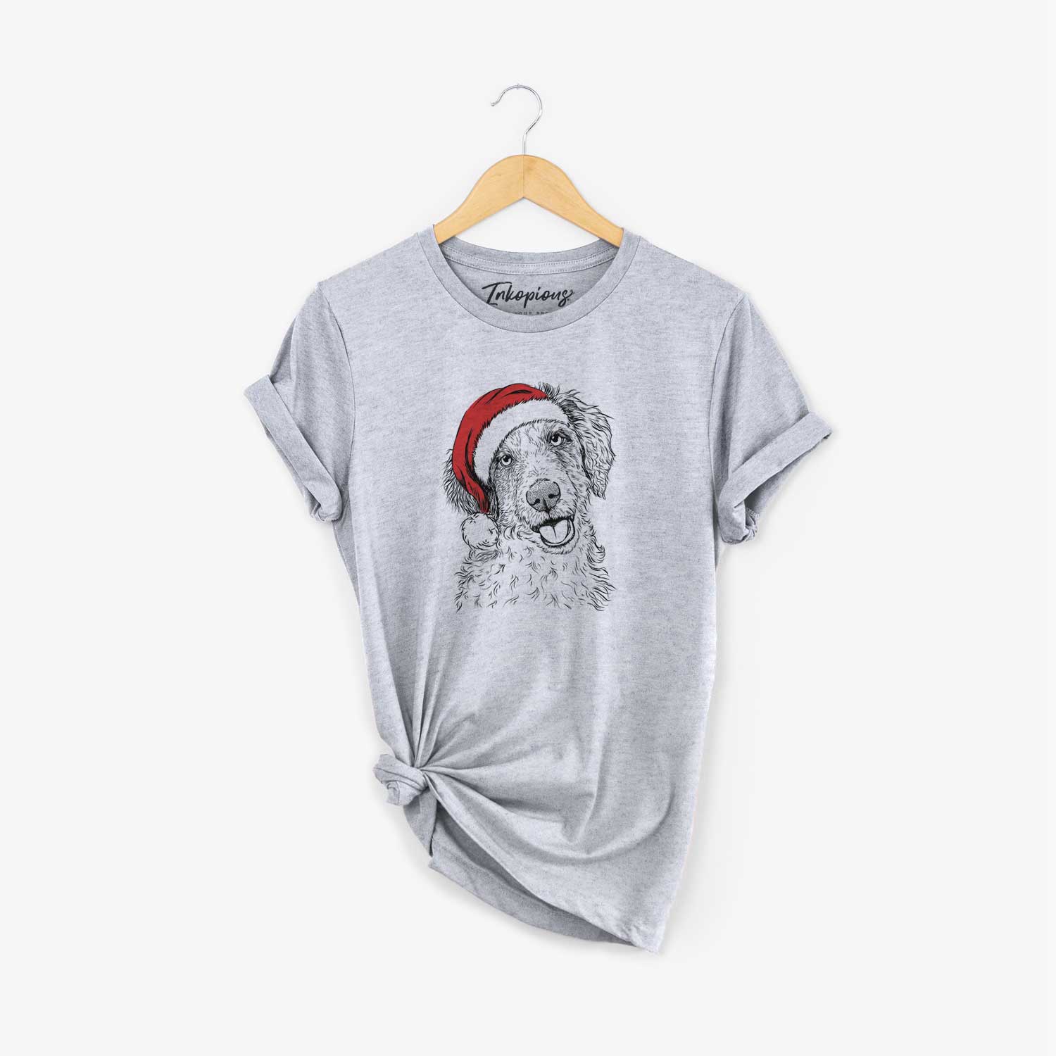 Santa Hoge the Aussiedoodle - Unisex Crewneck