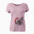 Santa Hoggle the Siamese Cat - Women's V-neck Shirt