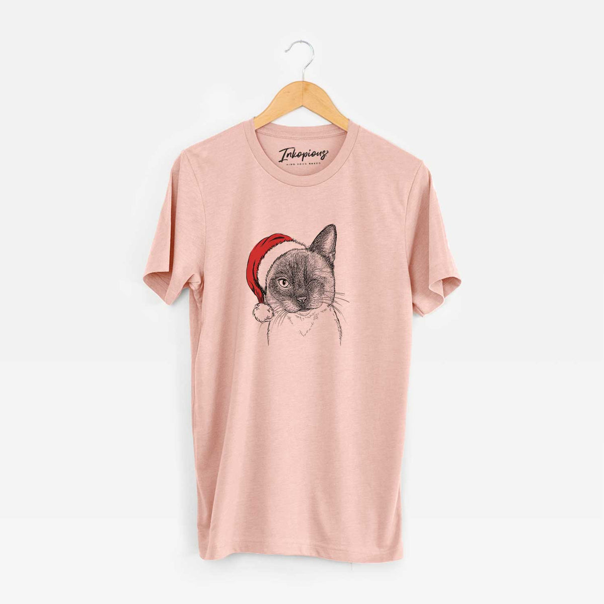 Santa Hoggle the Siamese Cat - Unisex Crewneck