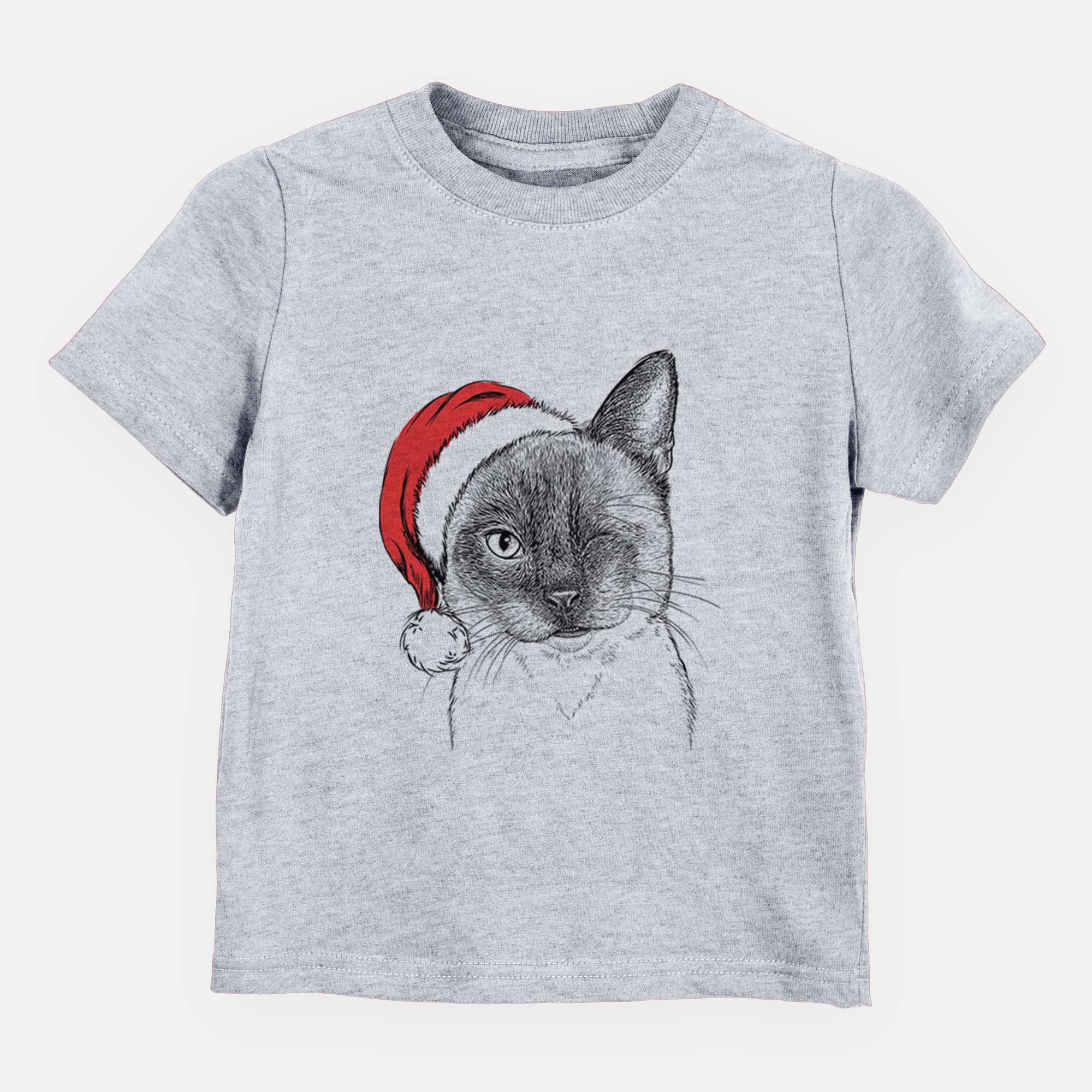 Santa Hoggle the Siamese Cat - Kids/Youth/Toddler Shirt