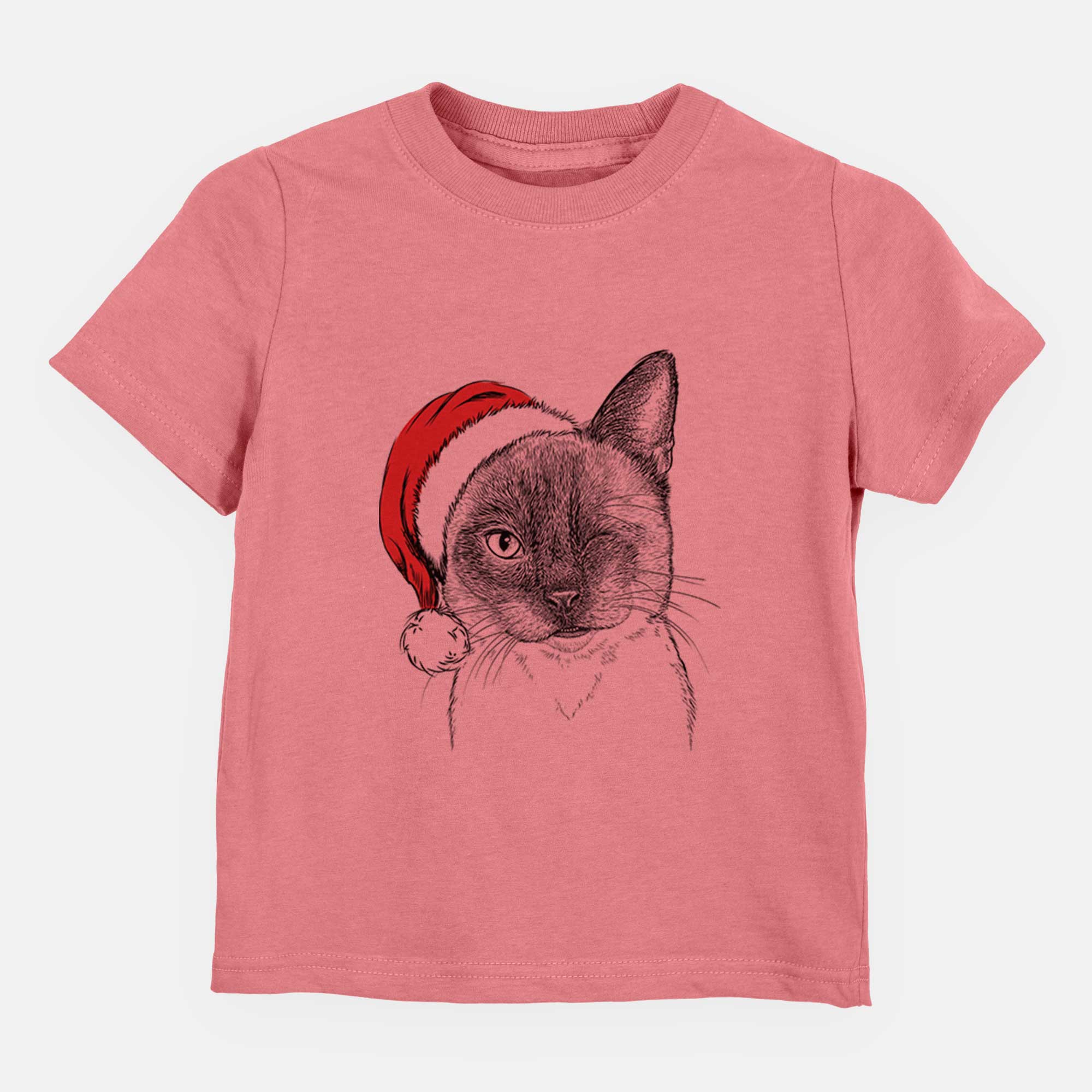 Santa Hoggle the Siamese Cat - Kids/Youth/Toddler Shirt