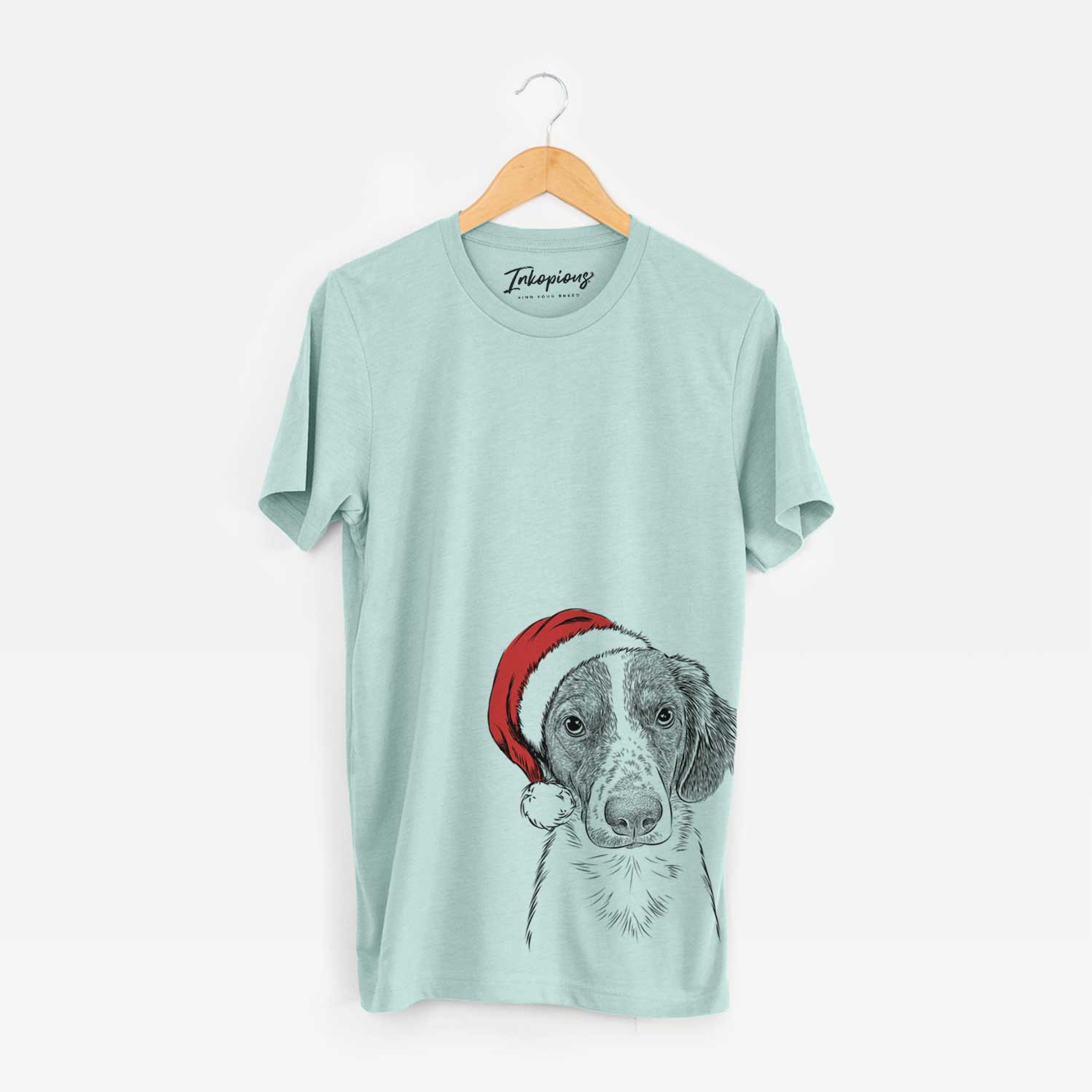 Santa Holly the Brittany Spaniel - Unisex Crewneck