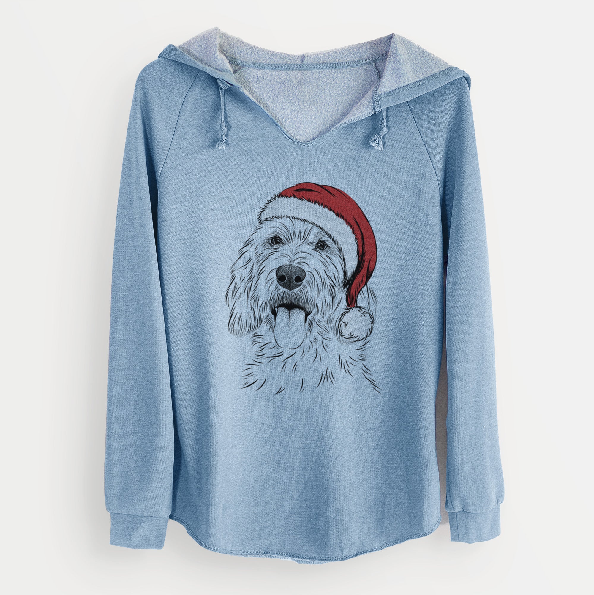 Santa Homer the Grand Basset Griffon Vendeen - Cali Wave Hooded Sweatshirt