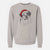 Santa Hook the Saint Bernard - Unisex Pigment Dyed Crew Sweatshirt