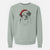 Santa Hook the Saint Bernard - Unisex Pigment Dyed Crew Sweatshirt