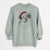 Santa Hook the Saint Bernard - Unisex Pigment Dyed Crew Sweatshirt