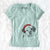 Santa Hook the Saint Bernard - Women's V-neck Shirt