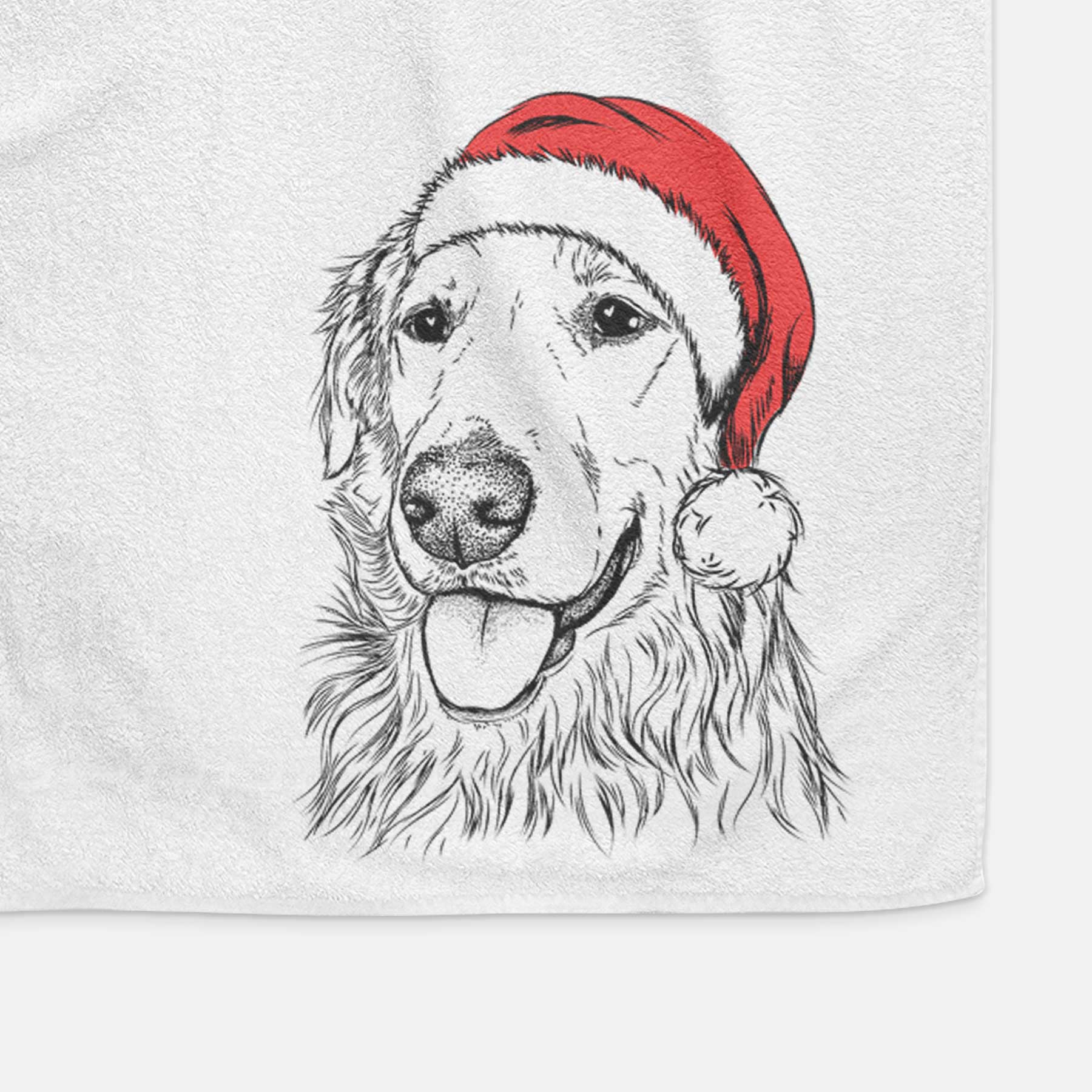 Hopper the Golden Retriever Decorative Hand Towel