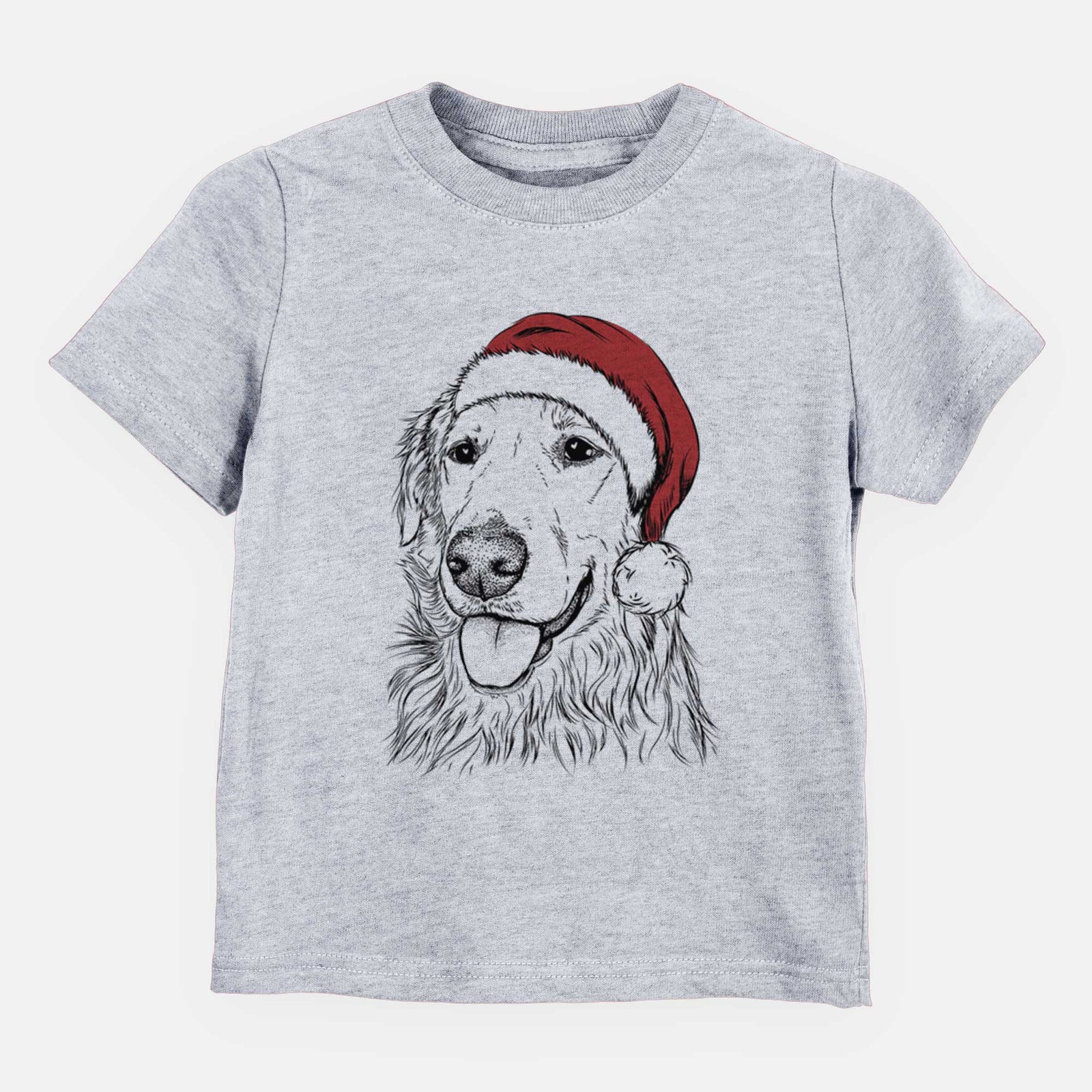 Santa Hopper the Golden Retriever - Kids/Youth/Toddler Shirt