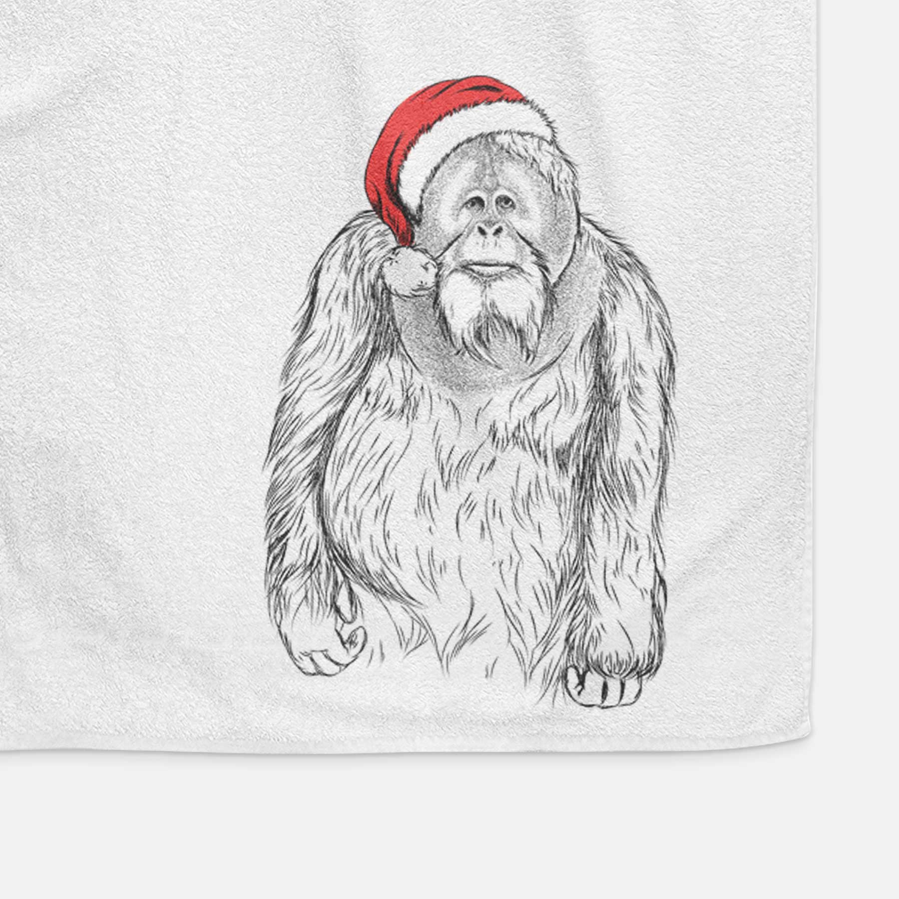 Horace the Male Orangutan Decorative Hand Towel