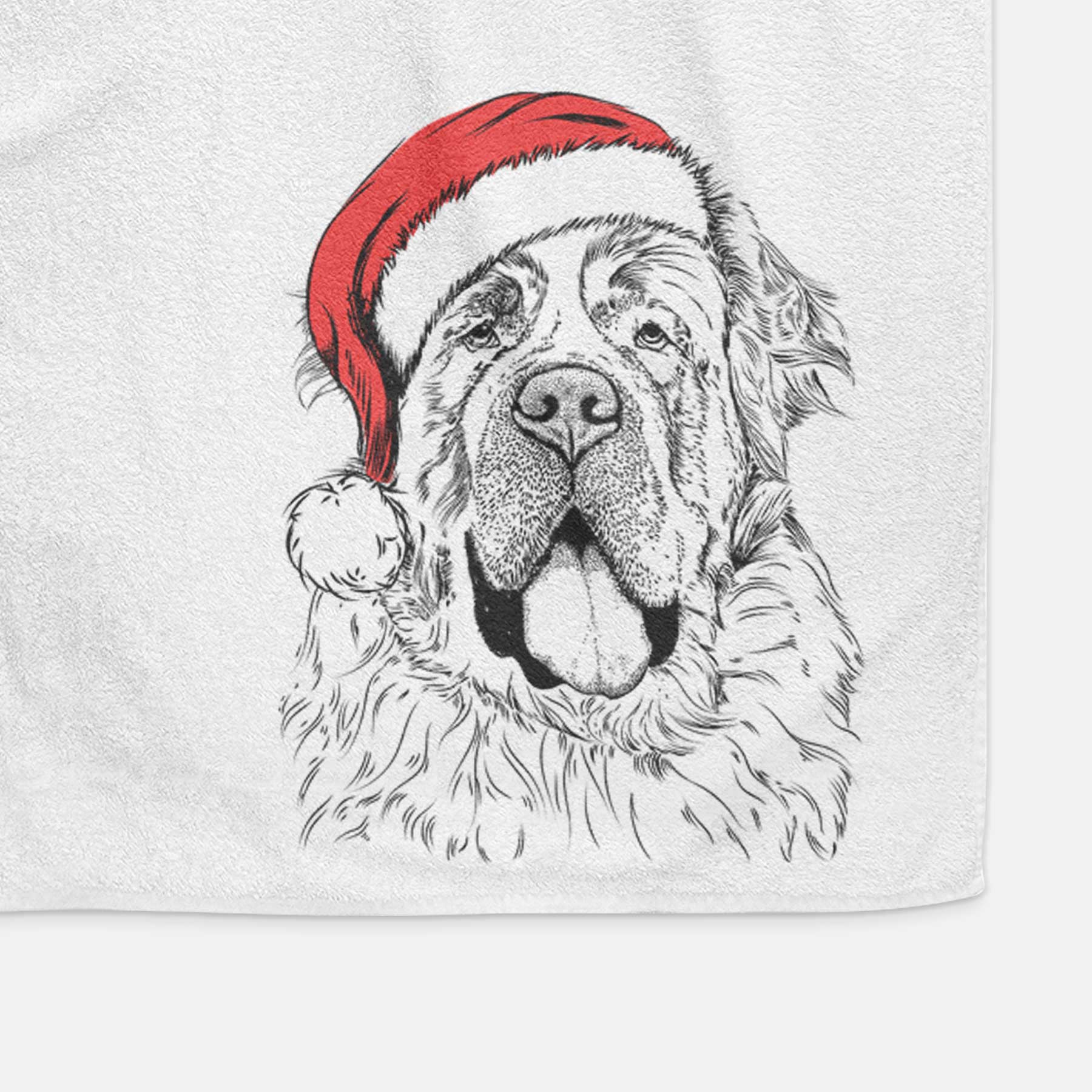 Hoss the Saint Bernard Decorative Hand Towel