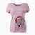 Santa Hoss the Saint Bernard - Women's V-neck Shirt