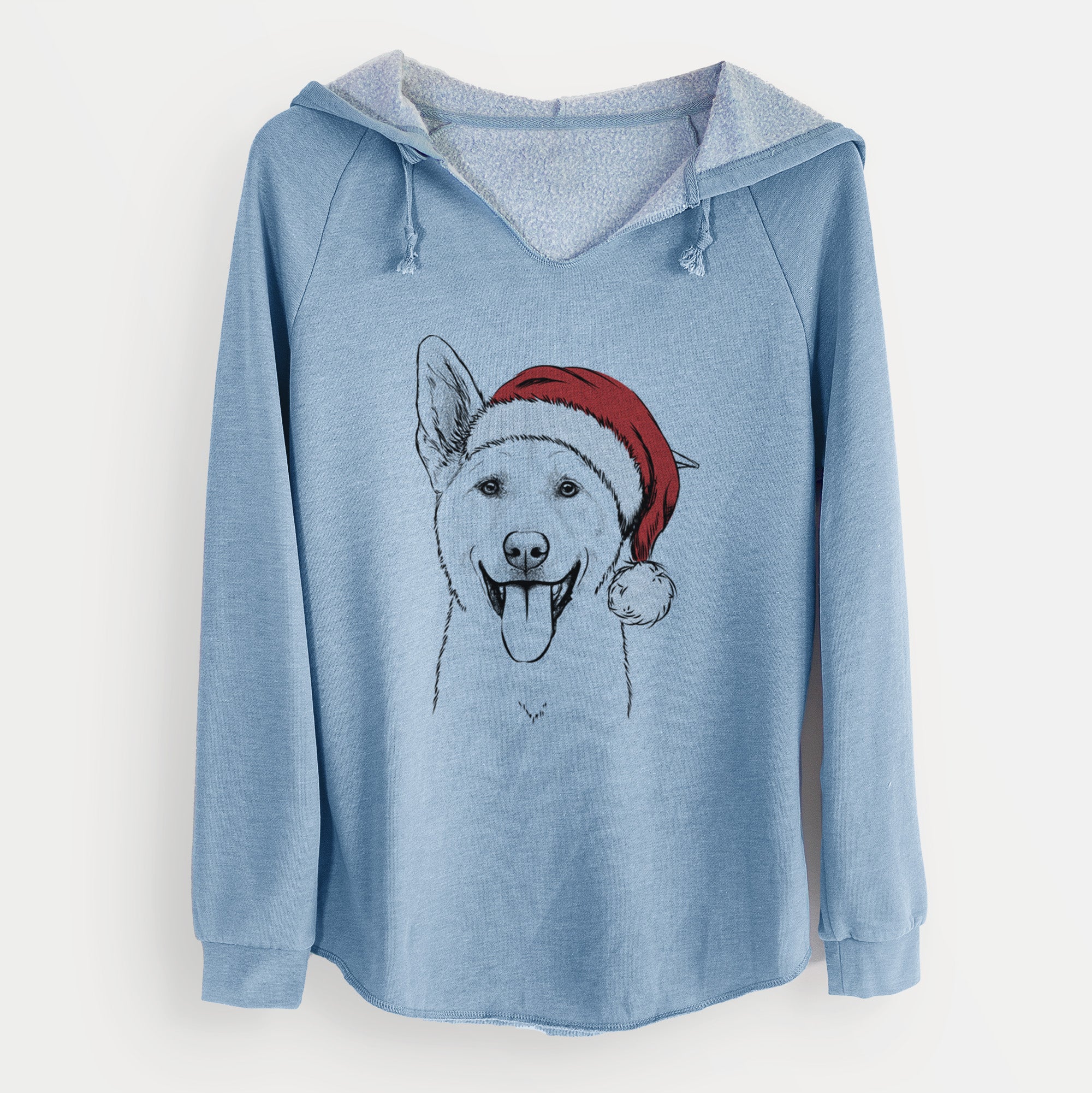 Santa Hoya the Korean Jindo - Cali Wave Hooded Sweatshirt