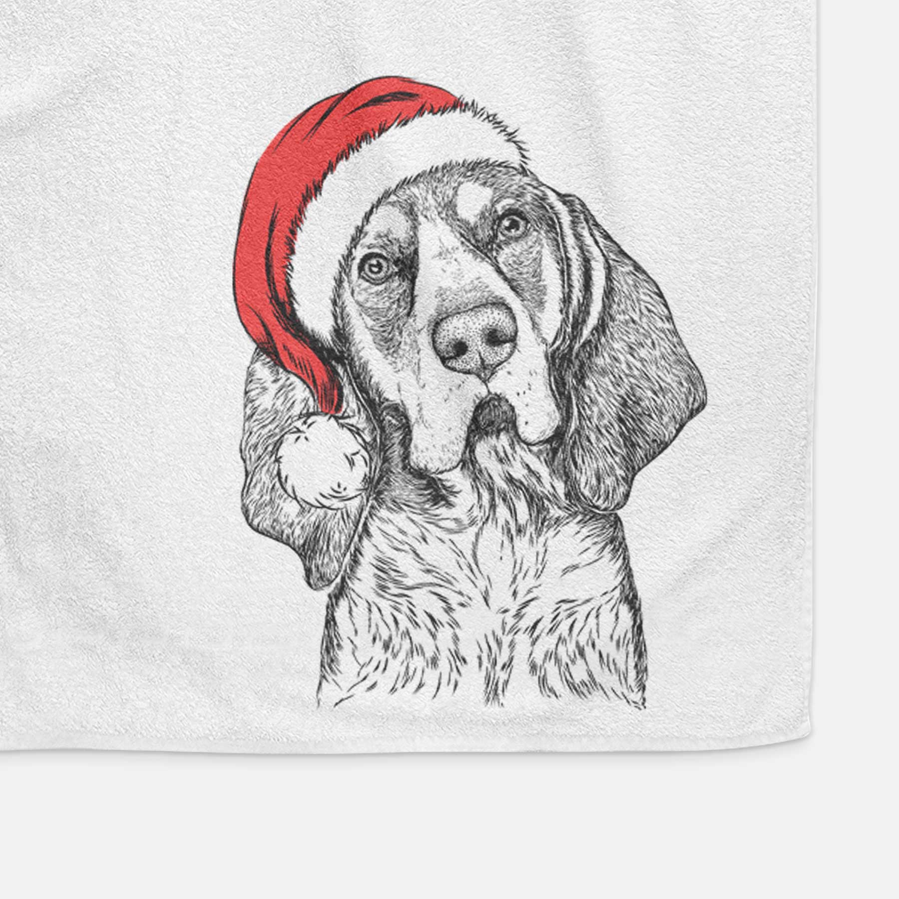 Huck the Bluetick Coonhound Decorative Hand Towel