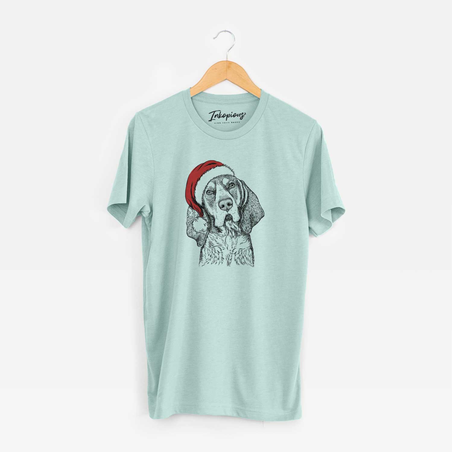 Santa Huck the Bluetick Coonhound - Unisex Crewneck