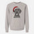 Santa Hudson the German Shorthaired Pointer - Unisex Pigment Dyed Crew Sweatshirt