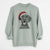 Santa Hudson the German Shorthaired Pointer - Unisex Pigment Dyed Crew Sweatshirt