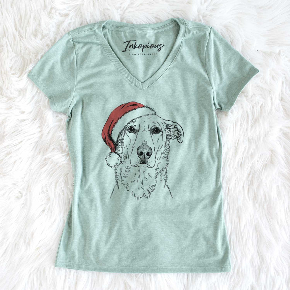 Santa Hurricane the Chinook - Women's V-neck Shirt