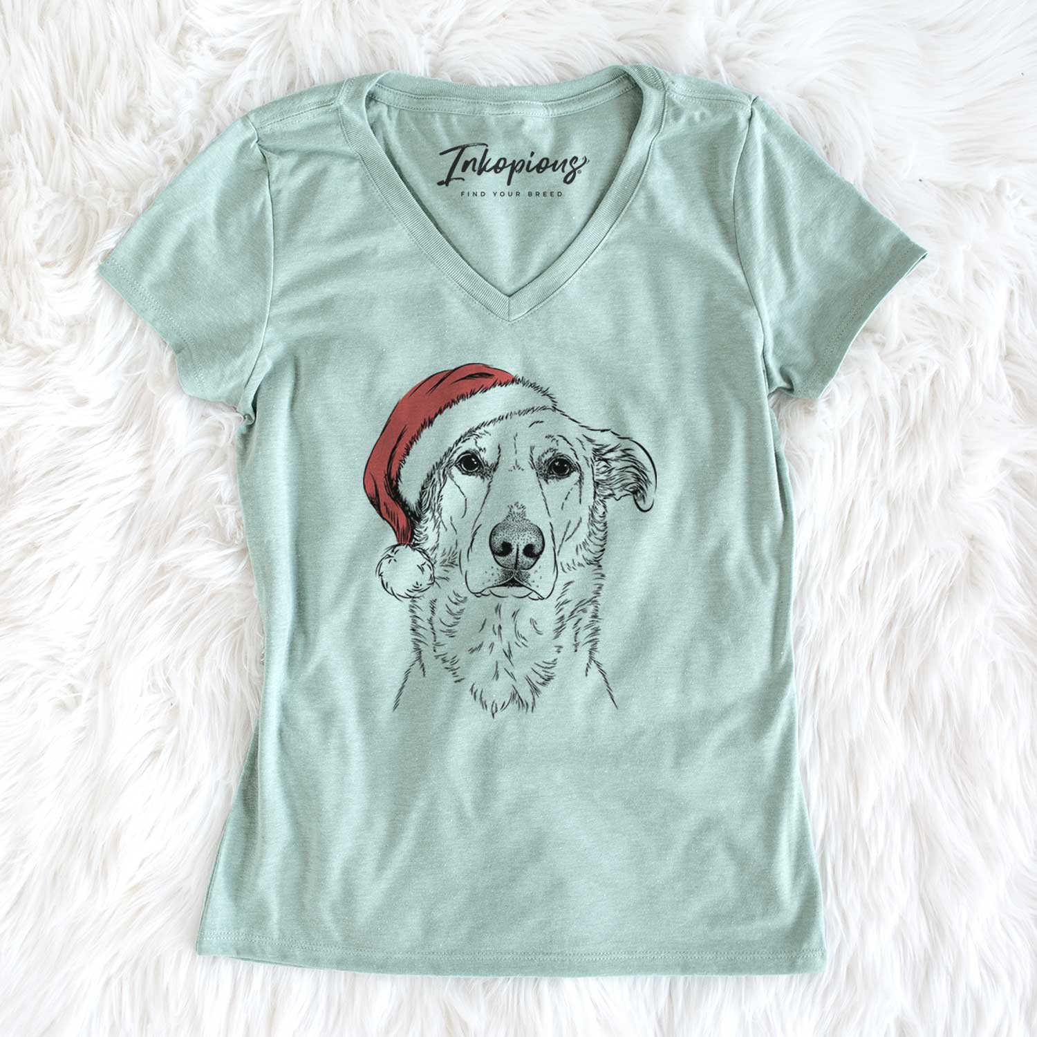 Santa Hurricane the Chinook - Women's V-neck Shirt