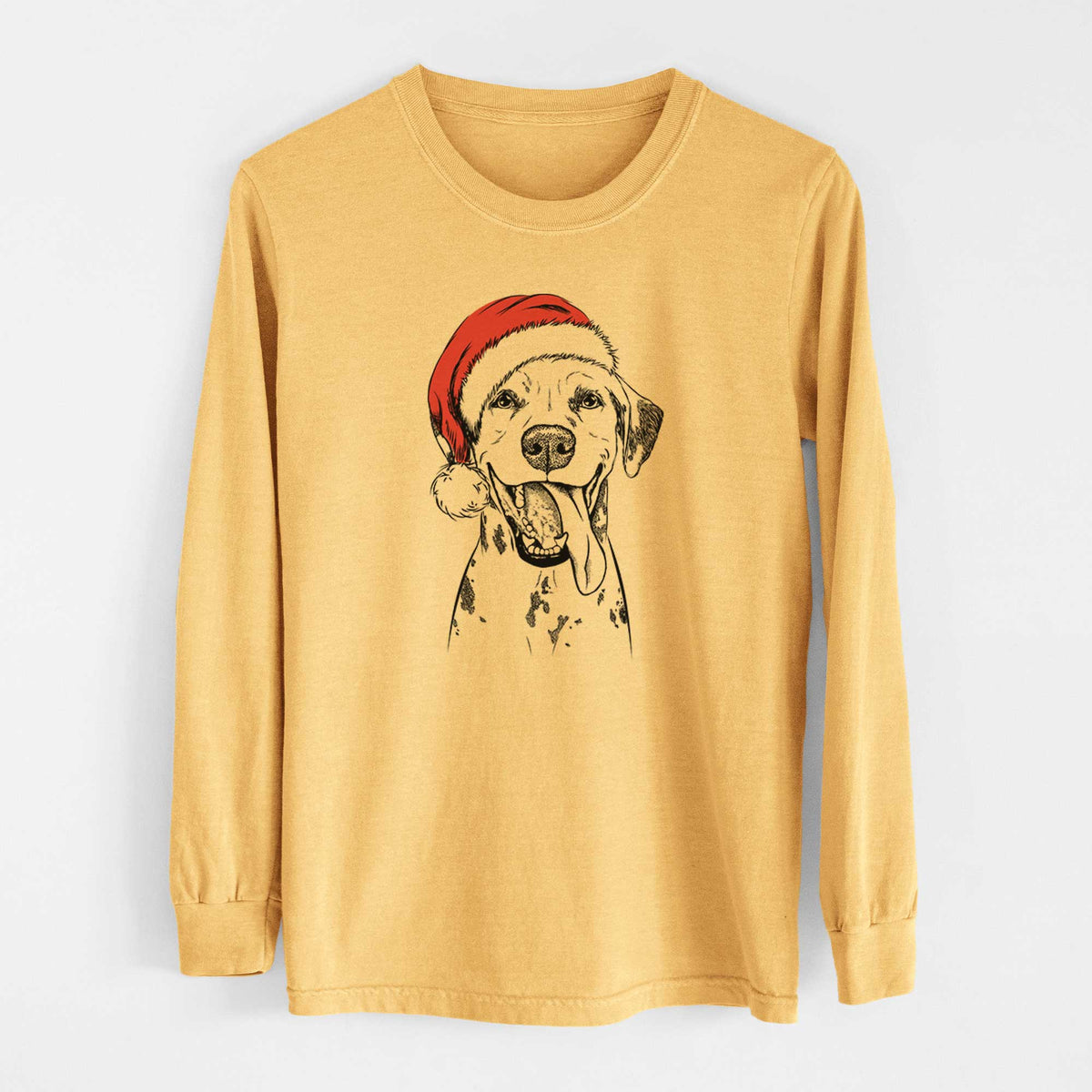 Santa Hydro the Dalmatian - Heavyweight 100% Cotton Long Sleeve