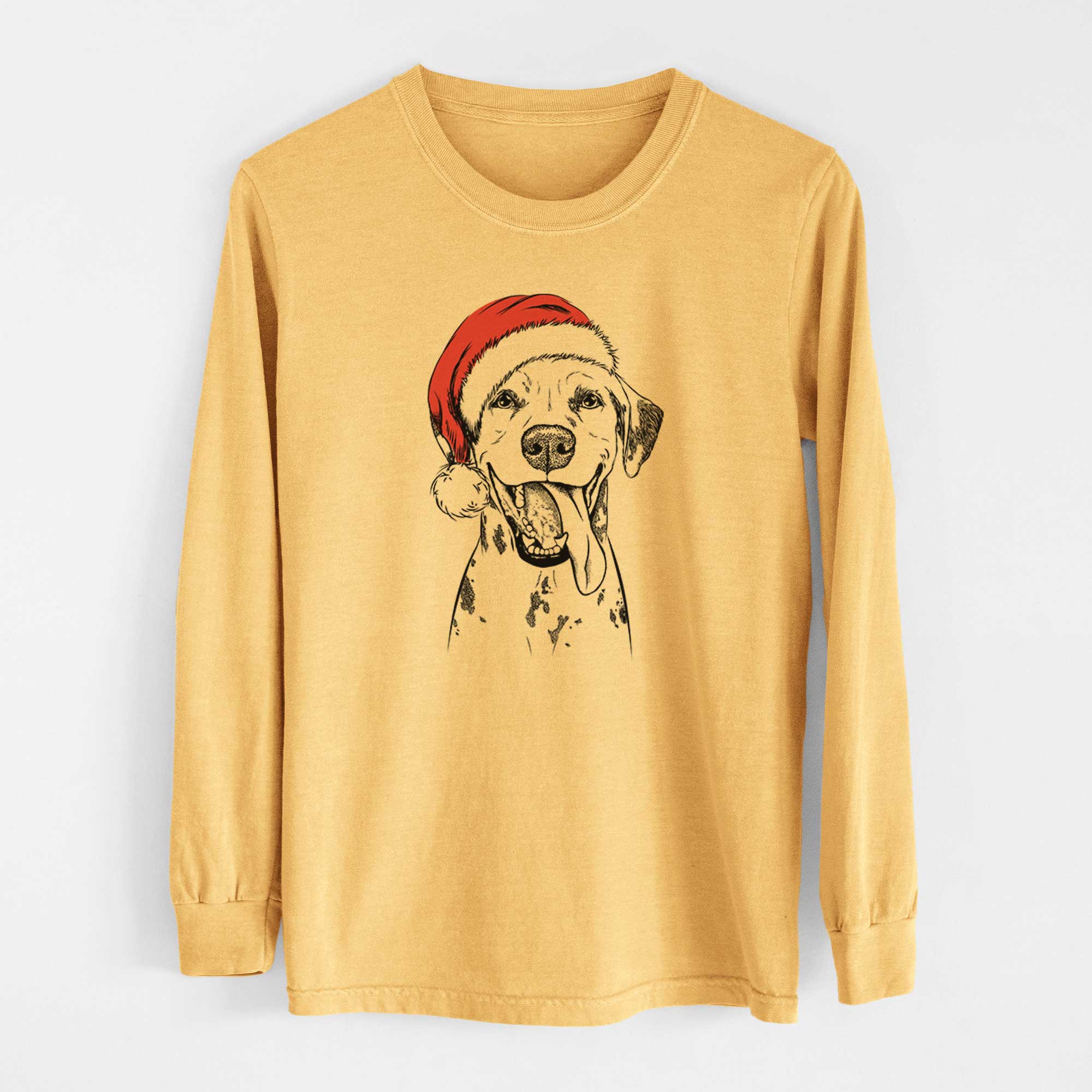 Santa Hydro the Dalmatian - Heavyweight 100% Cotton Long Sleeve