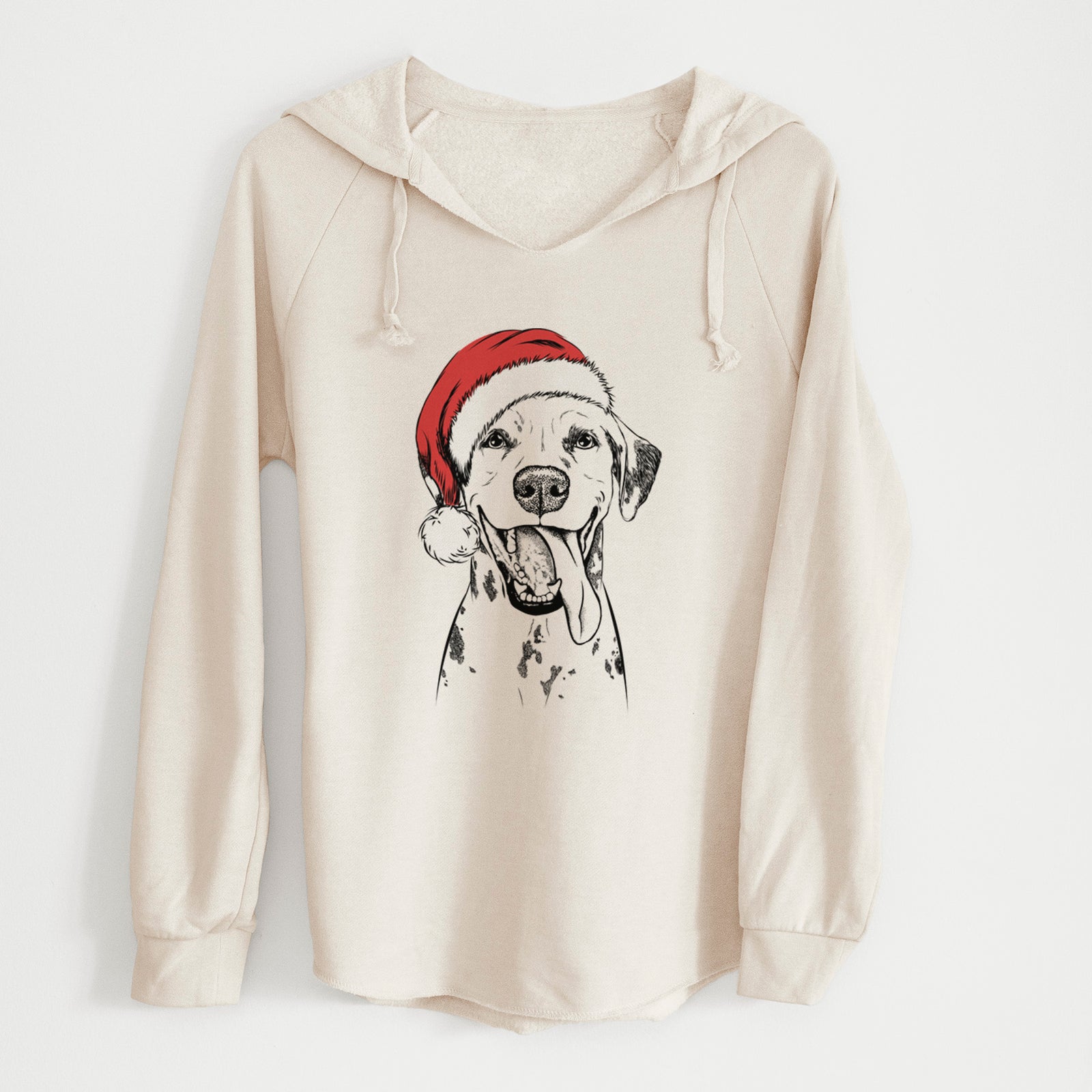 Santa Hydro the Dalmatian - Cali Wave Hooded Sweatshirt