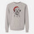 Santa Hydro the Dalmatian - Unisex Pigment Dyed Crew Sweatshirt