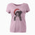 Santa Indi the Border Collie - Women's V-neck Shirt