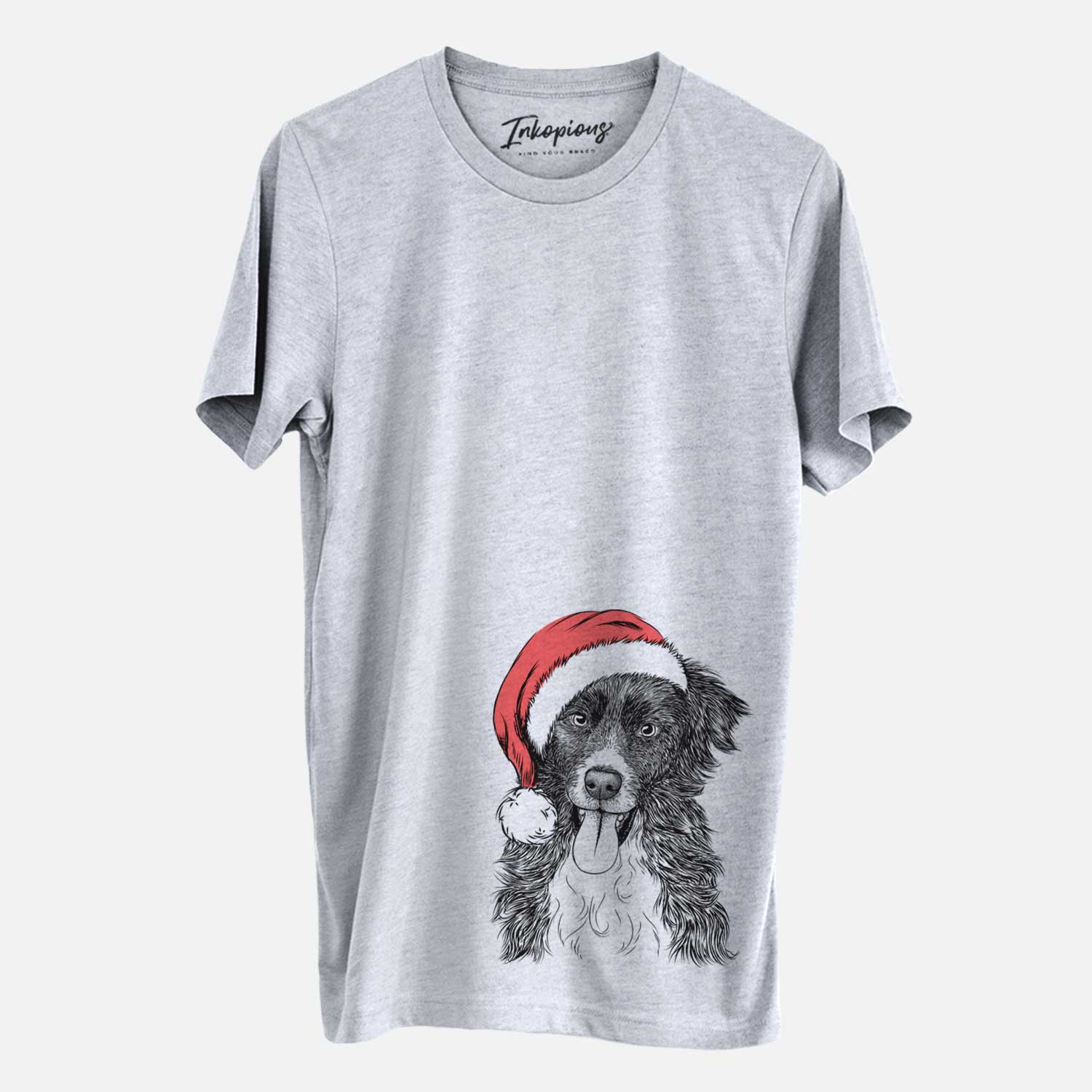 Santa Indi the Border Collie - Unisex Crewneck