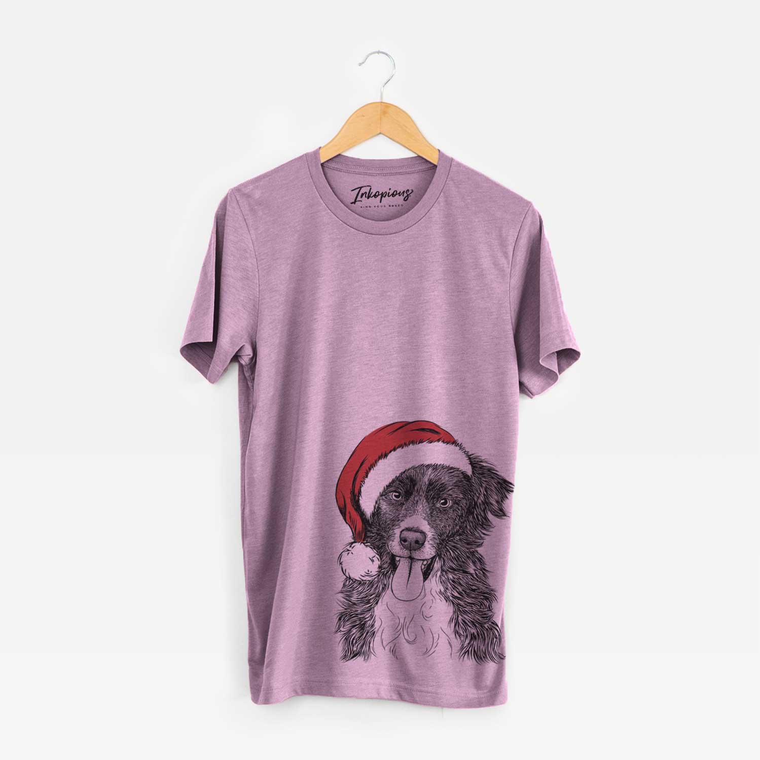 Santa Indi the Border Collie - Unisex Crewneck