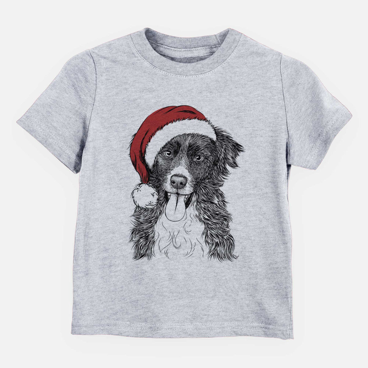 Santa Indi the Border Collie - Kids/Youth/Toddler Shirt