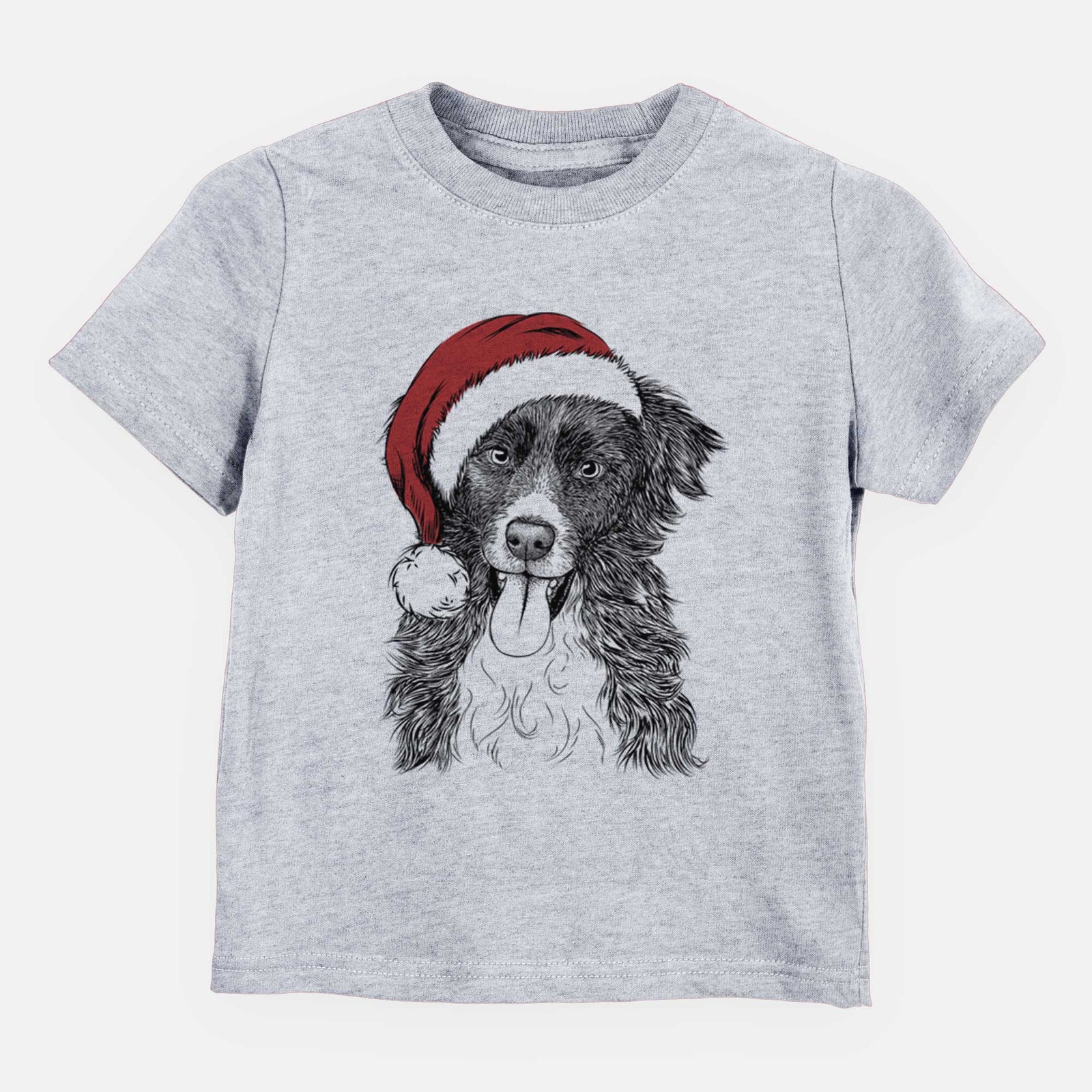 Santa Indi the Border Collie - Kids/Youth/Toddler Shirt