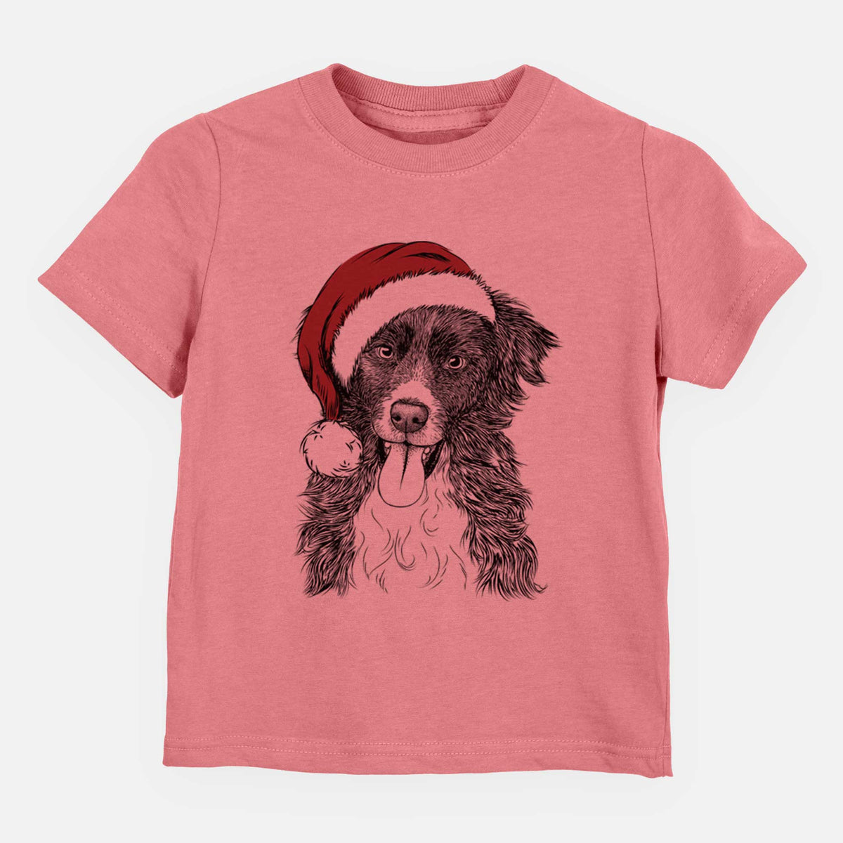 Santa Indi the Border Collie - Kids/Youth/Toddler Shirt