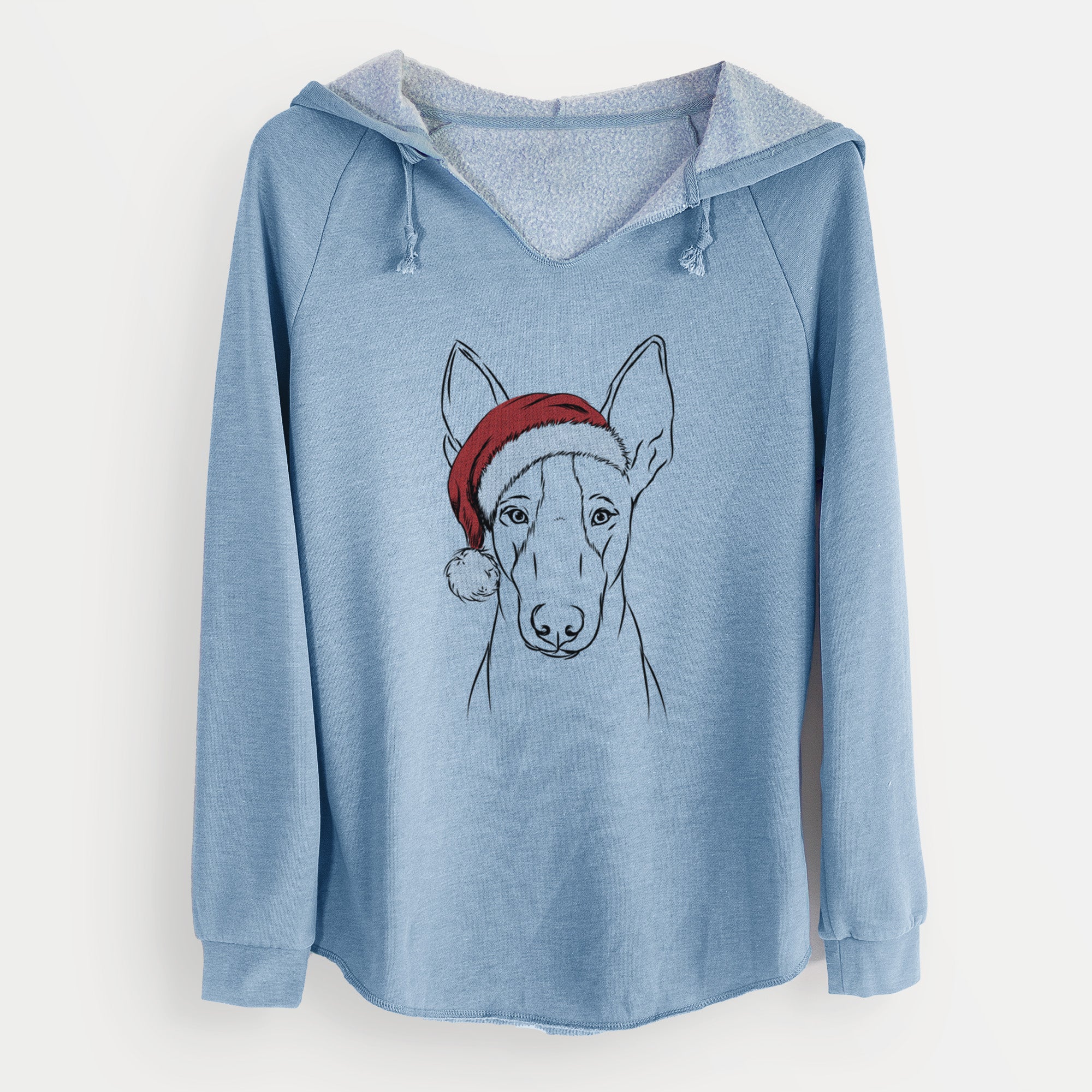 Santa Indy the Ibizan Hound - Cali Wave Hooded Sweatshirt