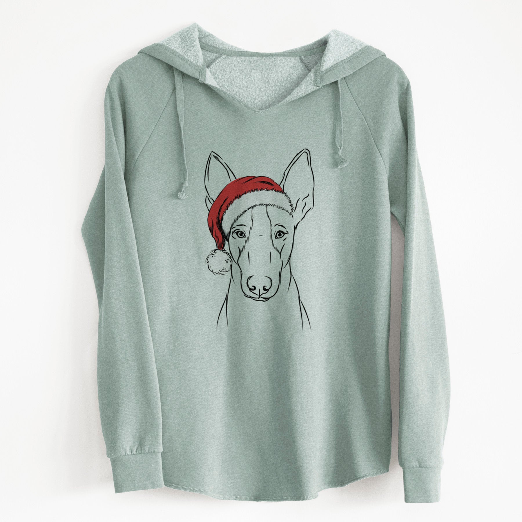 Santa Indy the Ibizan Hound - Cali Wave Hooded Sweatshirt