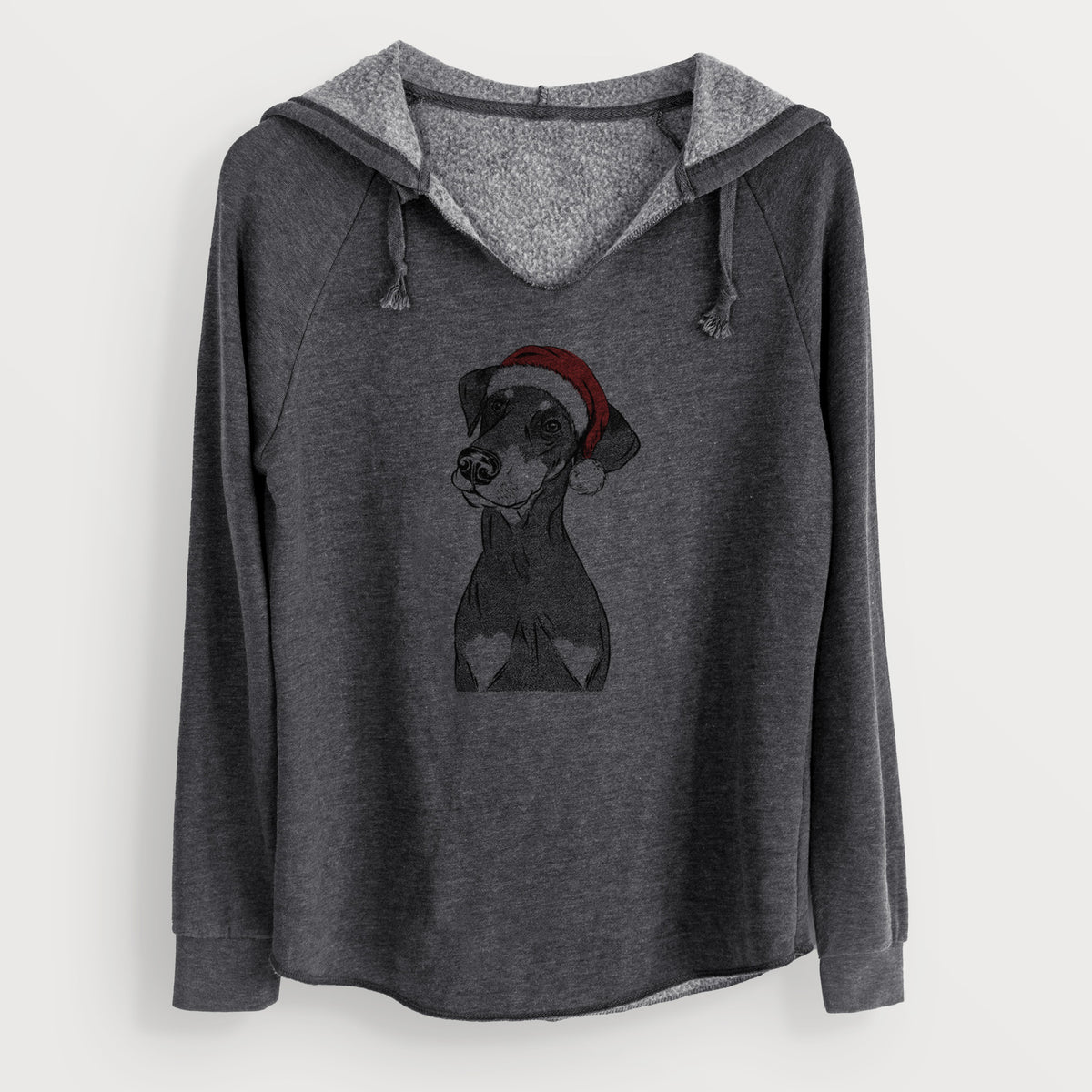 Santa Iroh the Doberman Pinscher - Cali Wave Hooded Sweatshirt