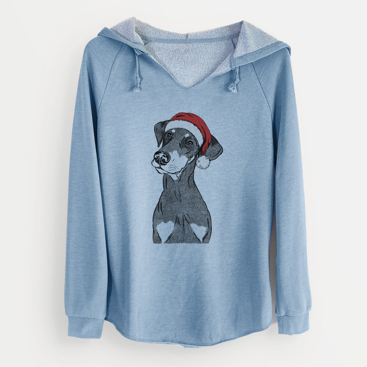 Santa Iroh the Doberman Pinscher - Cali Wave Hooded Sweatshirt
