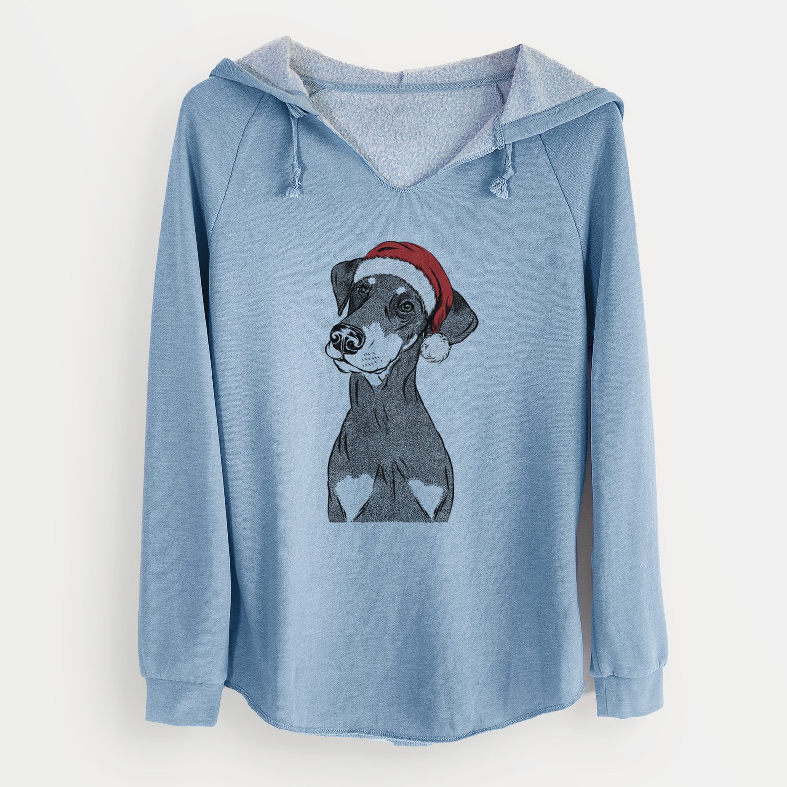 Santa Iroh the Doberman Pinscher - Cali Wave Hooded Sweatshirt