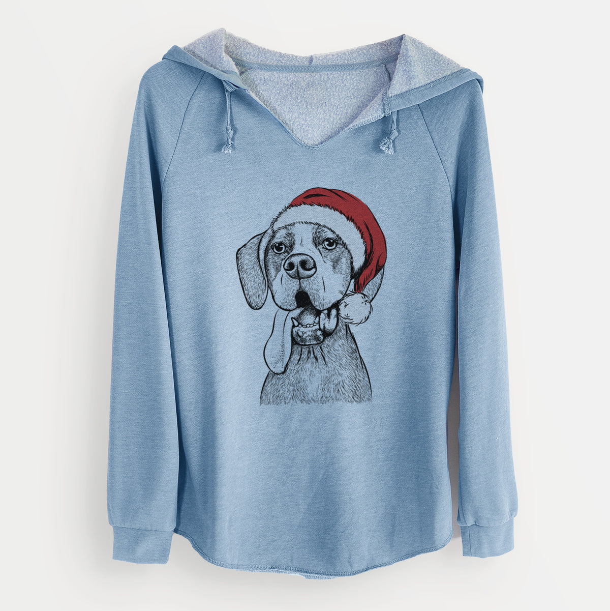 Santa Irwin the English Pointer - Cali Wave Hooded Sweatshirt