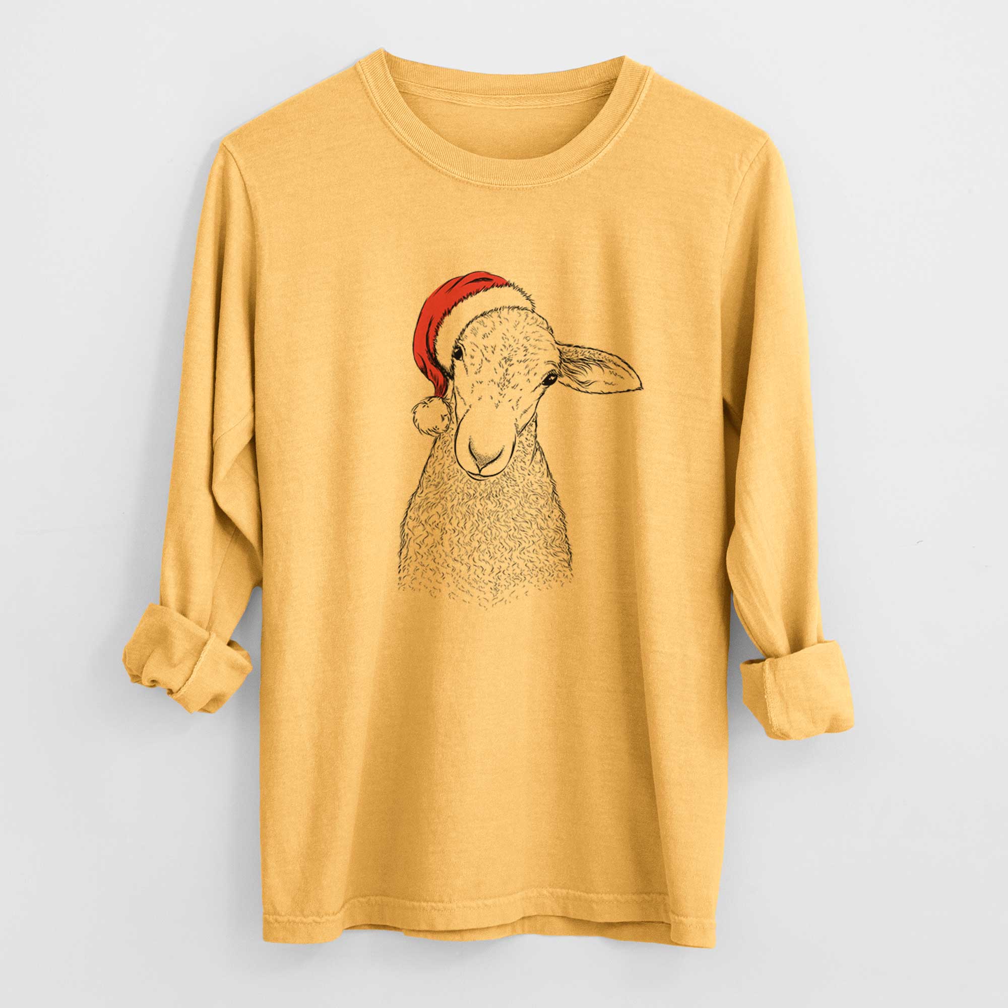 Santa Ivy the Lamb - Heavyweight 100% Cotton Long Sleeve