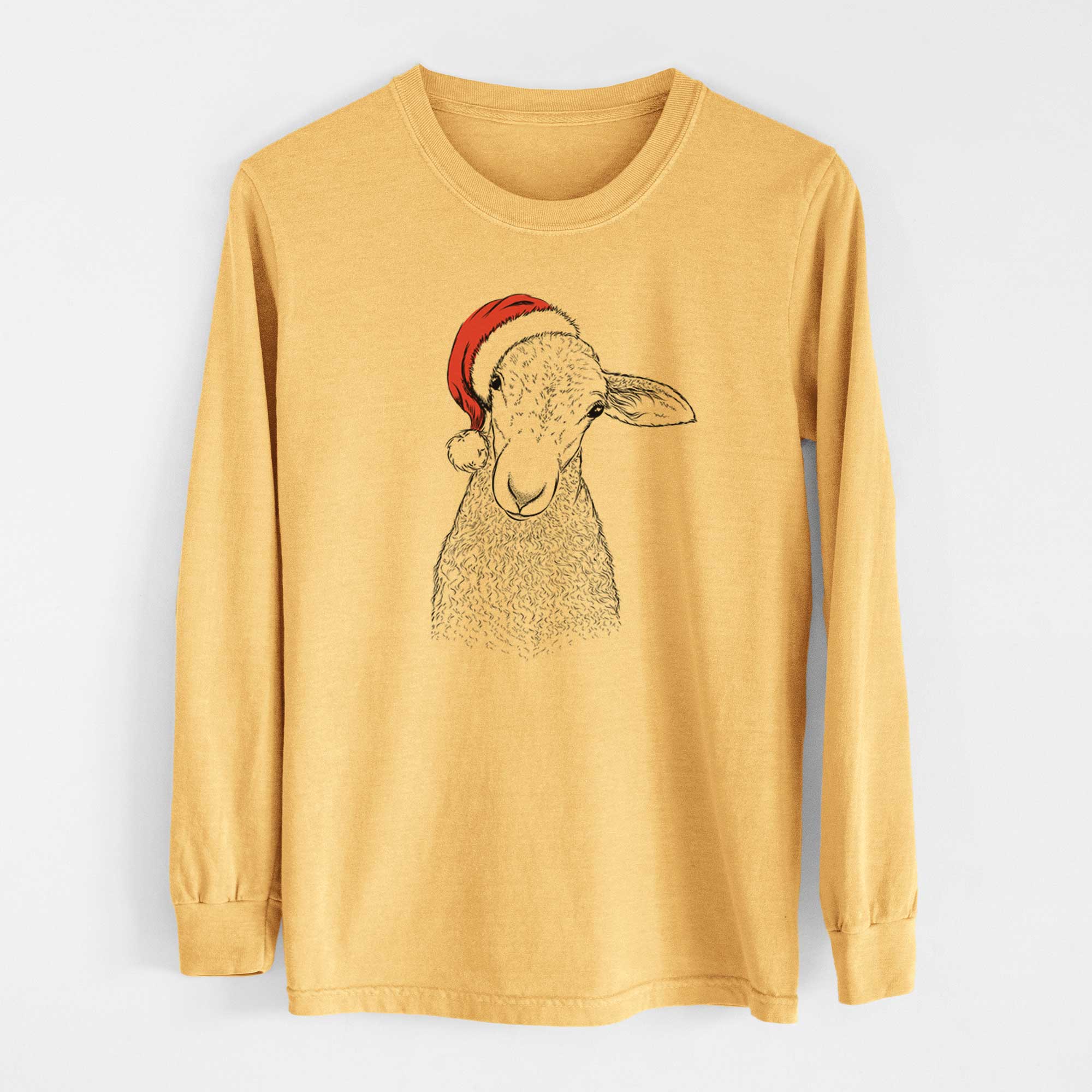 Santa Ivy the Lamb - Heavyweight 100% Cotton Long Sleeve