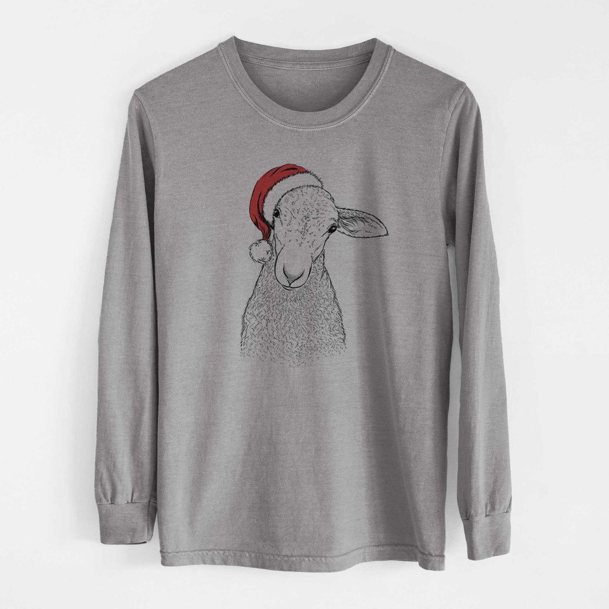 Santa Ivy the Lamb - Heavyweight 100% Cotton Long Sleeve