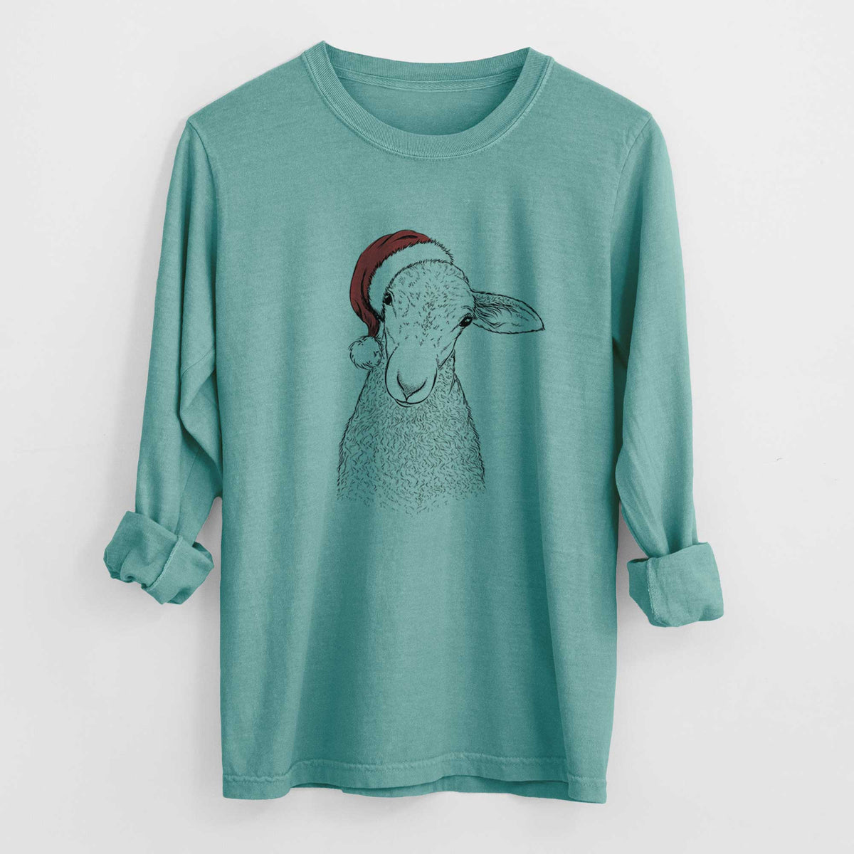 Santa Ivy the Lamb - Heavyweight 100% Cotton Long Sleeve