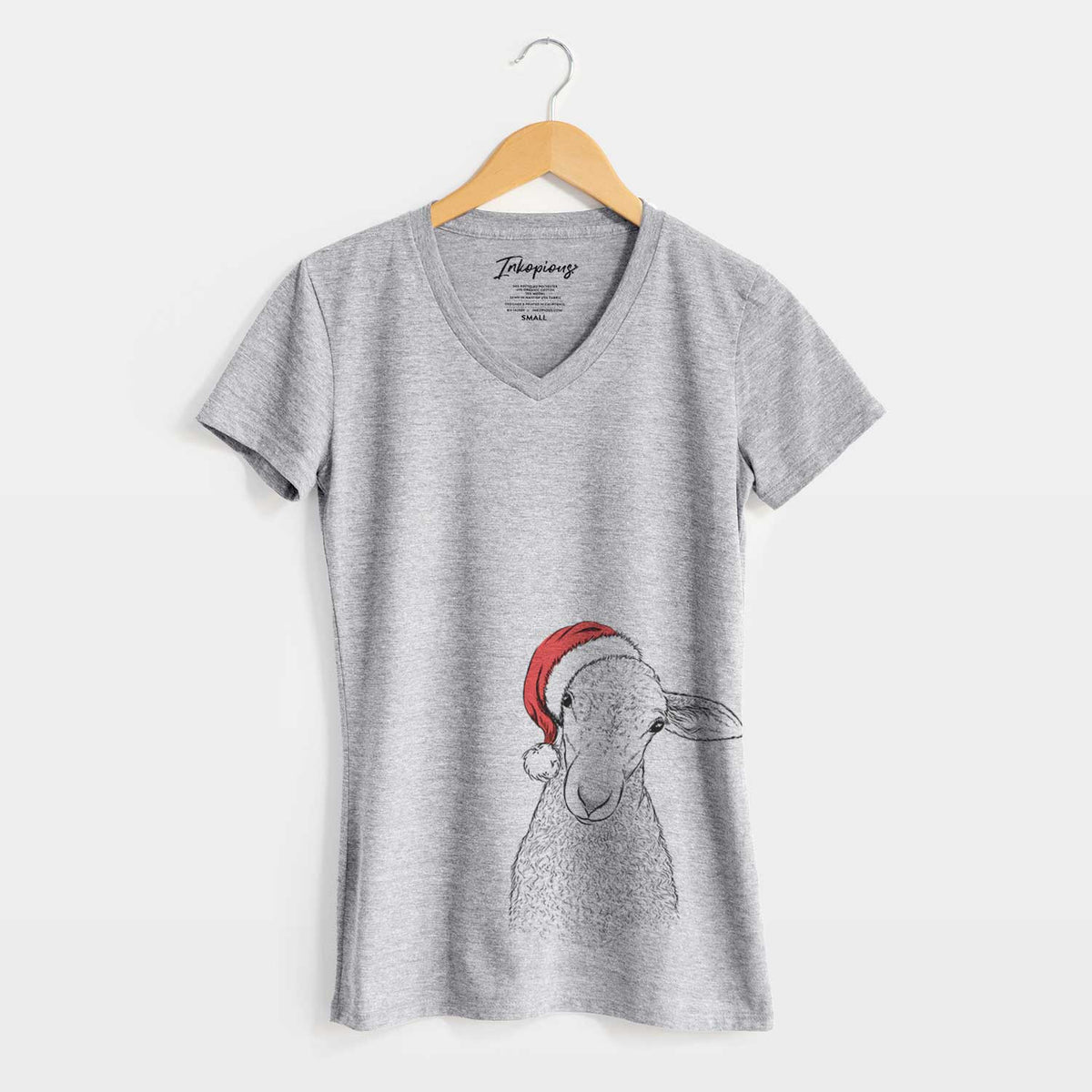 Santa Ivy the Lamb - Women's V-neck Shirt