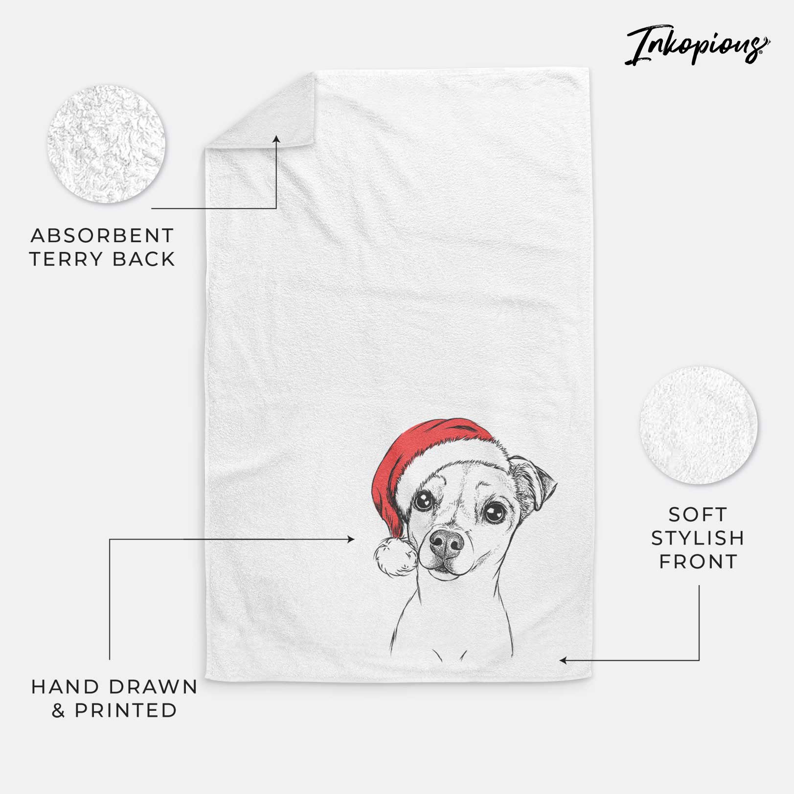 Izzy the Chiweenie Decorative Hand Towel