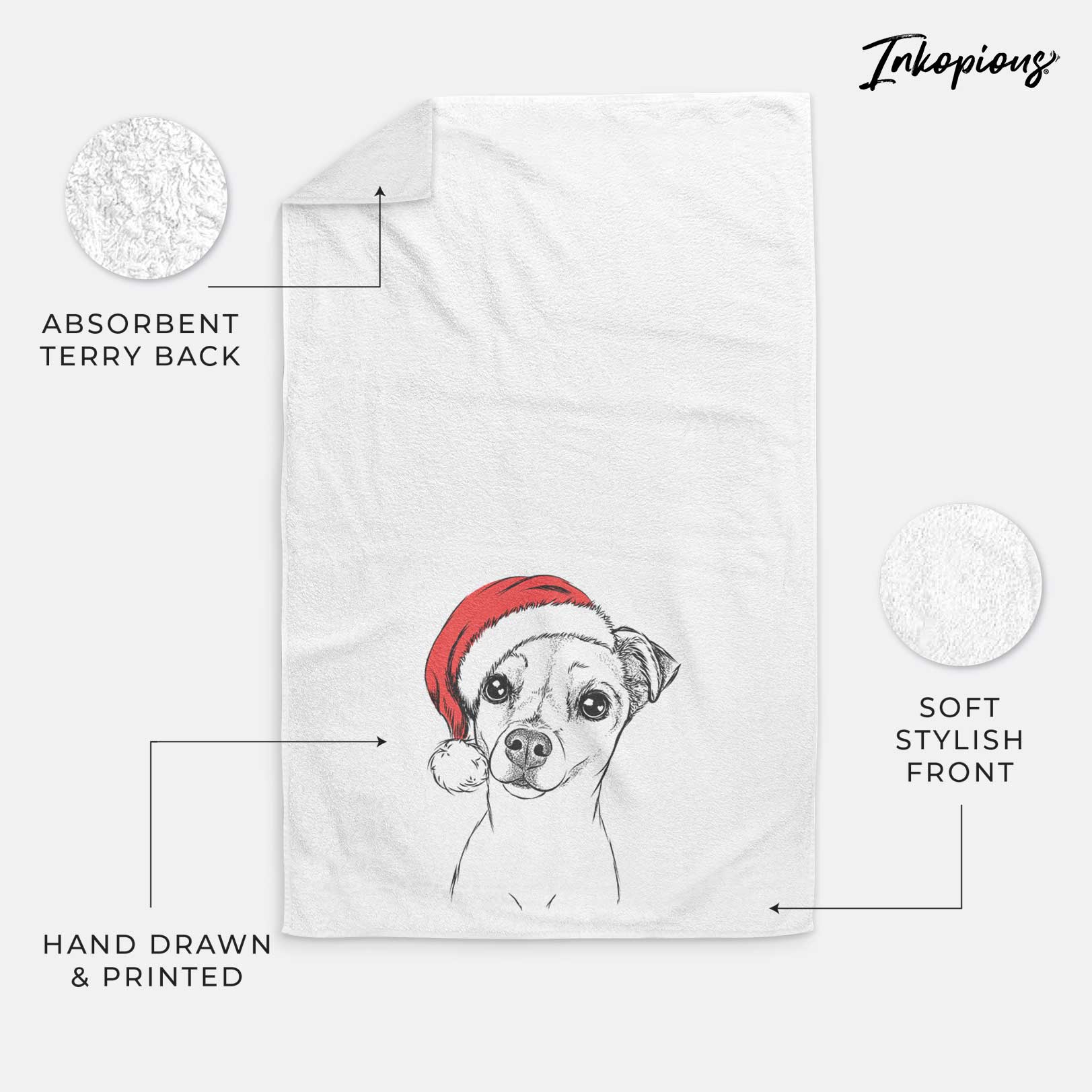 Izzy the Chiweenie Decorative Hand Towel